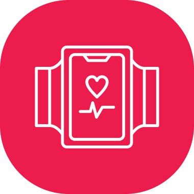 Bir kalbin vektör simgesi