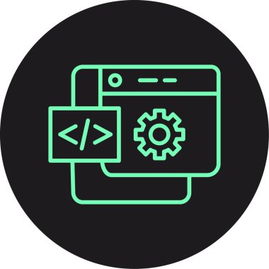 Seo simgesinin vektör illüstrasyonu