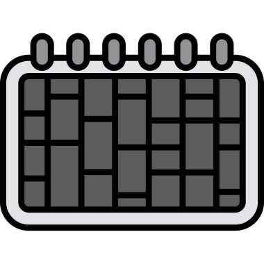 Takvim simgesi, vektör çizimi