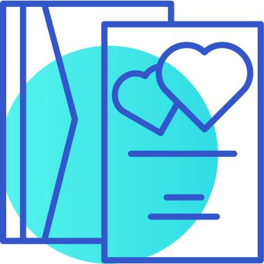 Kalp simgesi, vektör illüstrasyonu basit tasarım