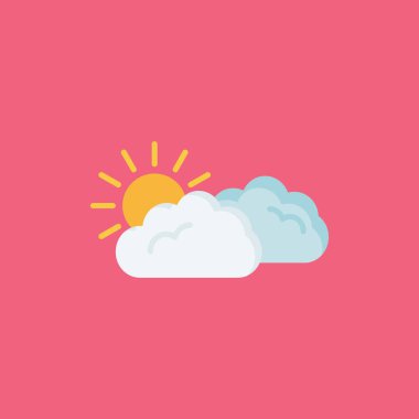 Hava durumu ikonu. bulut vektörü illüstrasyonu