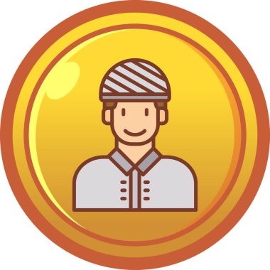 avatar simgesi vektör illüstrasyonu