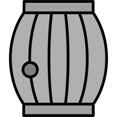 Fıçı. Web simgesi basit illüstrasyon