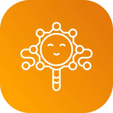 Güneş simgesi, vektör illüstrasyonu