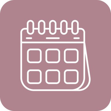 Takvim. Web simgesi vektör illüstrasyonu