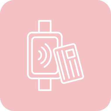 Bir tansiyon simgesinin vektör çizimi