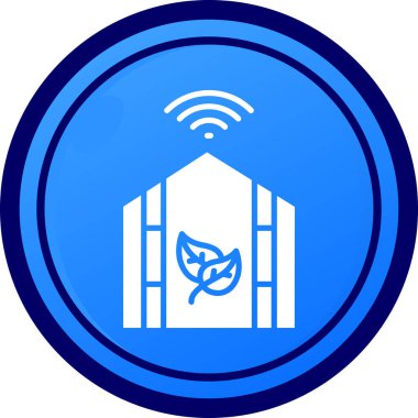 Akıllı ev simgesi vektör illüstrasyonu