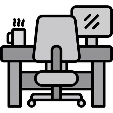 Kahve molası ikonu. Beyaz arkaplanda izole edilmiş web tasarımı için özet kahve molası vektör simgesi