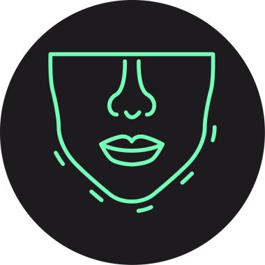 Afro maskeli güzel bir kadın.