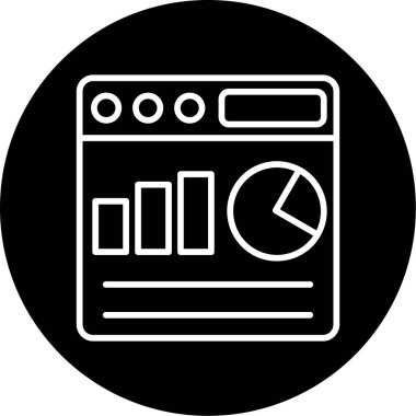 Web arayüzü simgesi, vektör illüstrasyonu