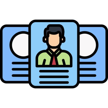 İş adamı. Web simgesi basit illüstrasyon