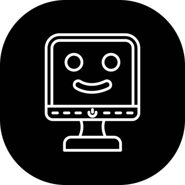 Robot simgesinin vektör illüstrasyonu