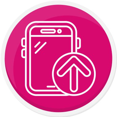 akıllı telefon simgesi vektör illüstrasyonu