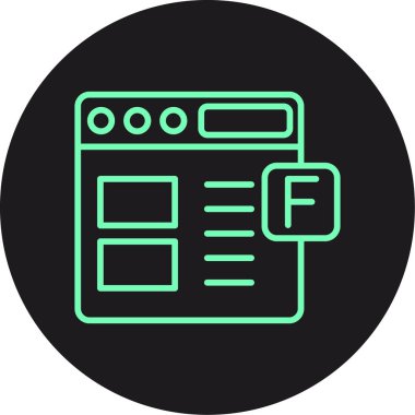 seo modern simgesinin vektör illüstrasyonu