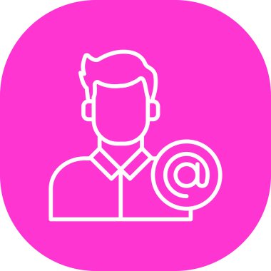 İnsan simgesinin vektör illüstrasyonu