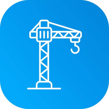 Crane Simgesi Özet Arka Grubunda İzole Edildi