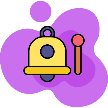 Zil zili ikonu. vektör illüstrasyonu