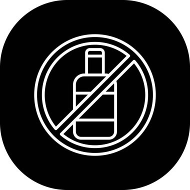 Dumanlı ikon vektör illüstrasyonu yok