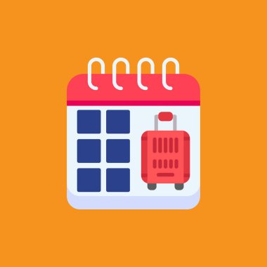 takvim tarihi seyahat simgesi