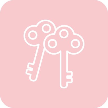 Anahtar. Web simgesi basit illüstrasyon