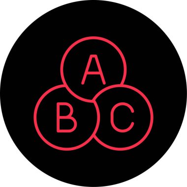 vektör içinde b & c simgesi.