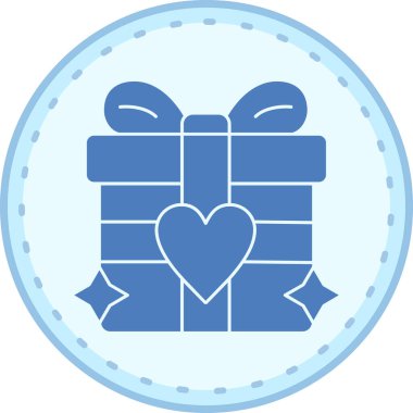 Gift Simgesi Moda Biçiminde İzole Arkaplan