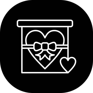 Bir hediye kutusunun vektör illüstrasyonu