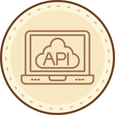 Bulut. Web simgesi basit illüstrasyon