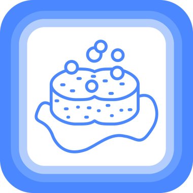 tatlı kek simge vektör çizim