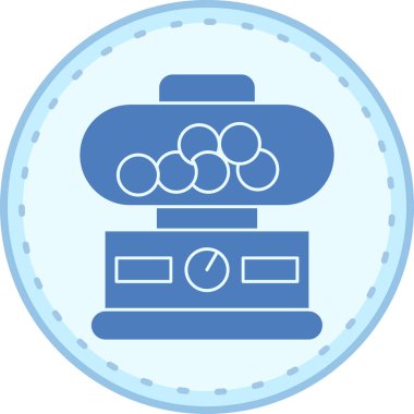 Fırındaki bir gaz sobasının vektör simgesi