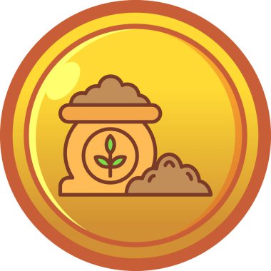 Yaprak simgesi vektör illüstrasyon tasarımlı para