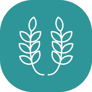 Buğday vektörü simgesi modern basit tasarım illüstrasyonu