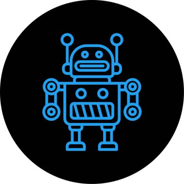 Projeniz için vektör robot simgesi
