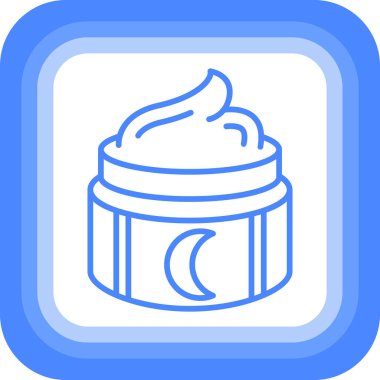 Krema. Web simgesi basit illüstrasyon