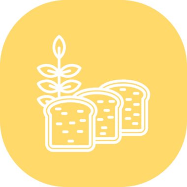 Bir bitki simgesinin vektör illüstrasyonu