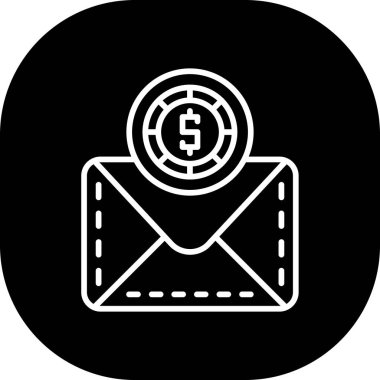 zarf simgesi, vektör çizimi