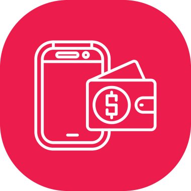 vektör mobil banka ico