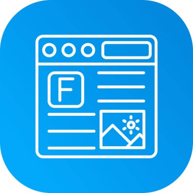 Uygulama modern simgesinin vektör illüstrasyonu