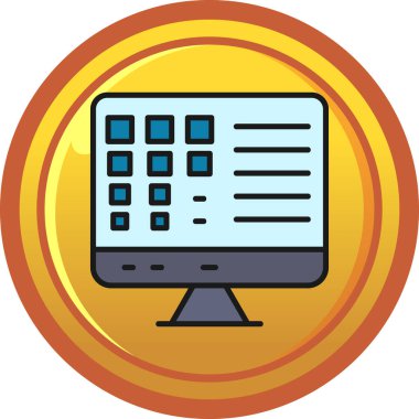 izleyici ikon vektör illüstrasyonu