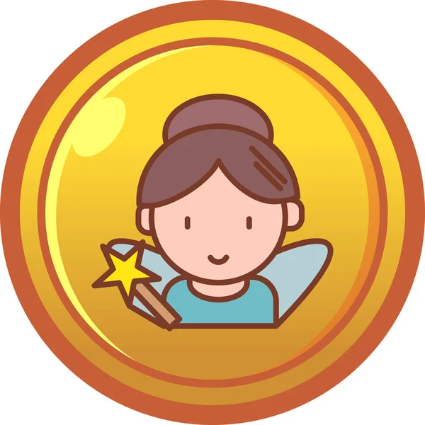 Bozuk para vektörü illüstrasyonlu kız