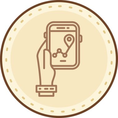 hareket eden telefon vektör çizim