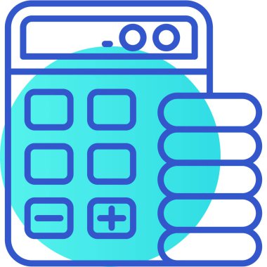 Hesap makinesi. Web simgesi basit tasarım