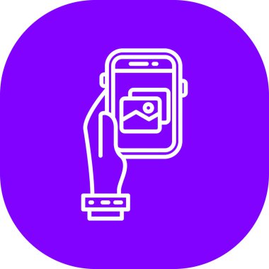 akıllı telefon simgesi vektör illüstrasyonu