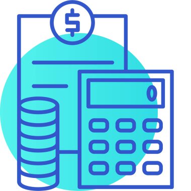 Banka. Web simgesi basit illüstrasyon