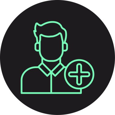 Kişisel ve ticari kullanım için Kullanıcı vektör simge işareti simge vektör çizim Ekle..