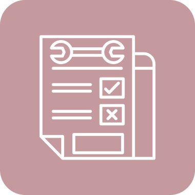 kontrol listesi simgesi vektör illüstrasyonu