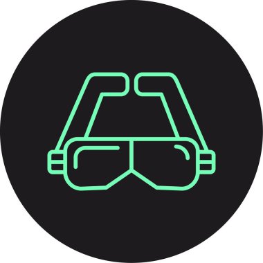 vektör vr simgesi çizimi