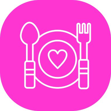 Gıda simgesinin vektör illüstrasyonu