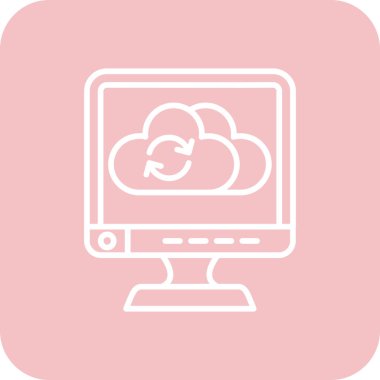 Bulut hesaplama. Web simgesi