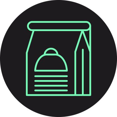 yiyecek ikonu vektör illüstrasyonu